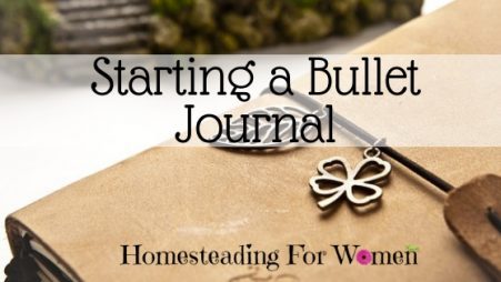Starting a Bullet Journal Homestead