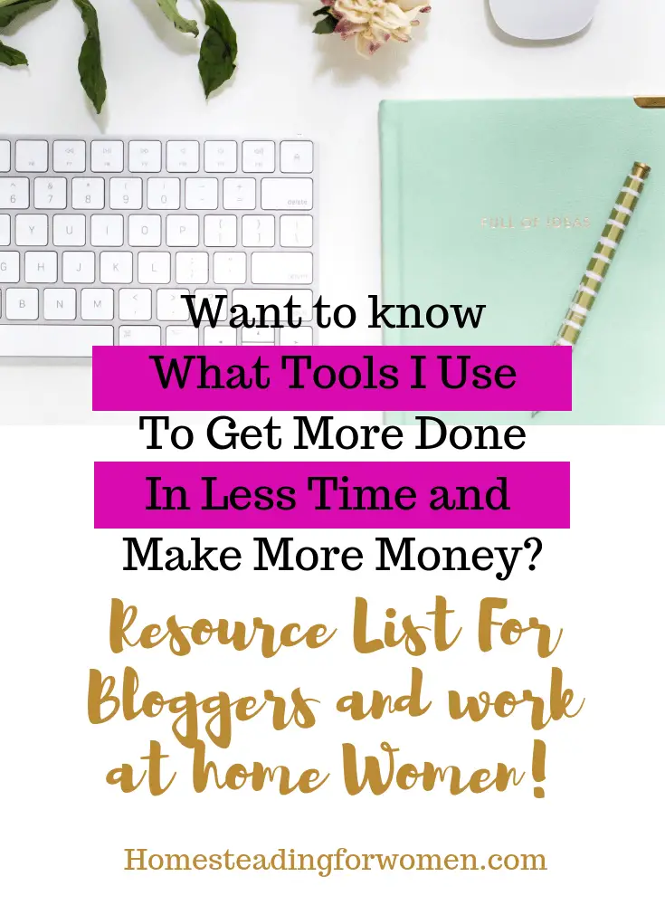Resource list for bloggers and work at home women