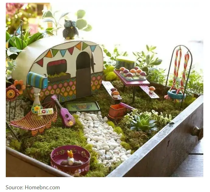 Fairy Garden Ideas Camper