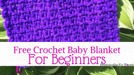 Easy Crochet Baby Blanket Fast Pattern-min