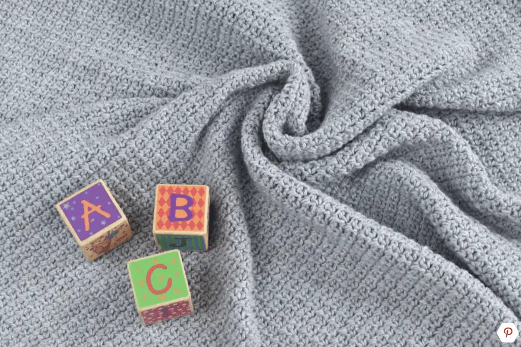 Easy Crochet Pattern Single Crochet Baby Blanket by The Spruce Crafts