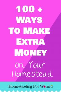 100 + Ways To Make Extra Money On Your Homestead