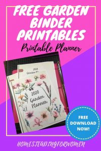 2020 Garden Binder Printables