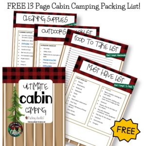 Cabin Camping Packing List