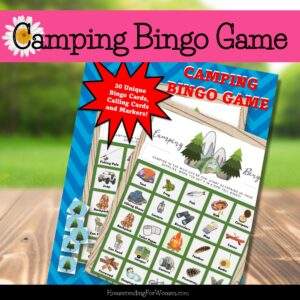 HFW Camping Bingo Game Printable