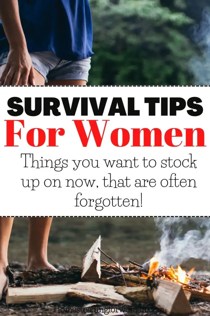 Survival Tips For Women Things you want to stock up on now that are often forgotten. (1)