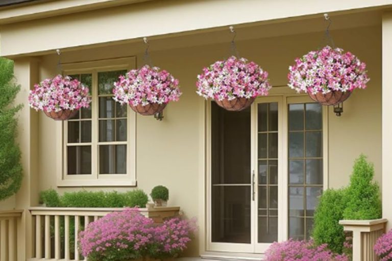 Best Outdoor Artificial Flowers in Hanging Baskets That Look Real